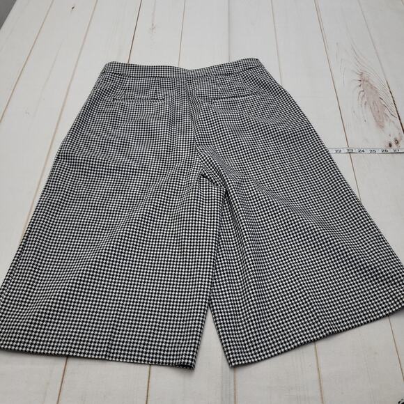 Maeve Anthropologie tailored Culotte shorts houndstooth crop slacks academia - Picture 8 of 8